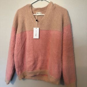 Lovers + Friends pink sweatshirt